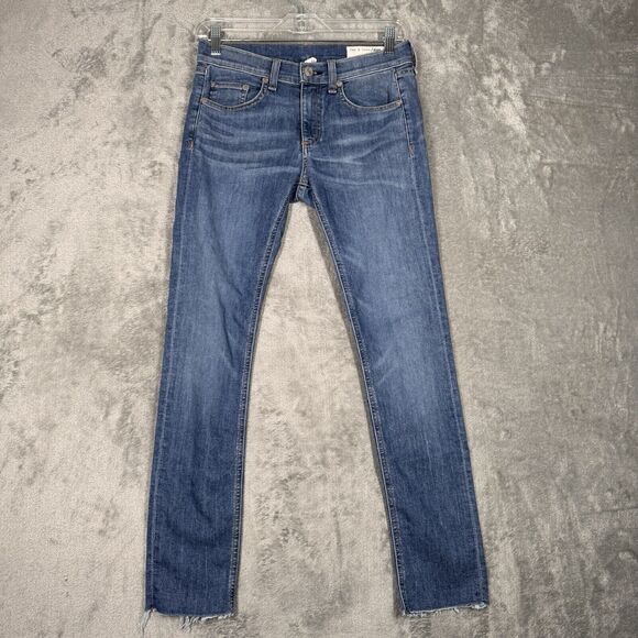 Rag & Bone Jeans Womens 0 25" Blue Ankle Skinny Basic Casual‎ Neutral Everyday - Picture 2 of 12